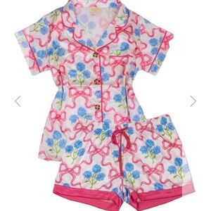 Simply Southern Pink and Blue Floral PJ Set NWT